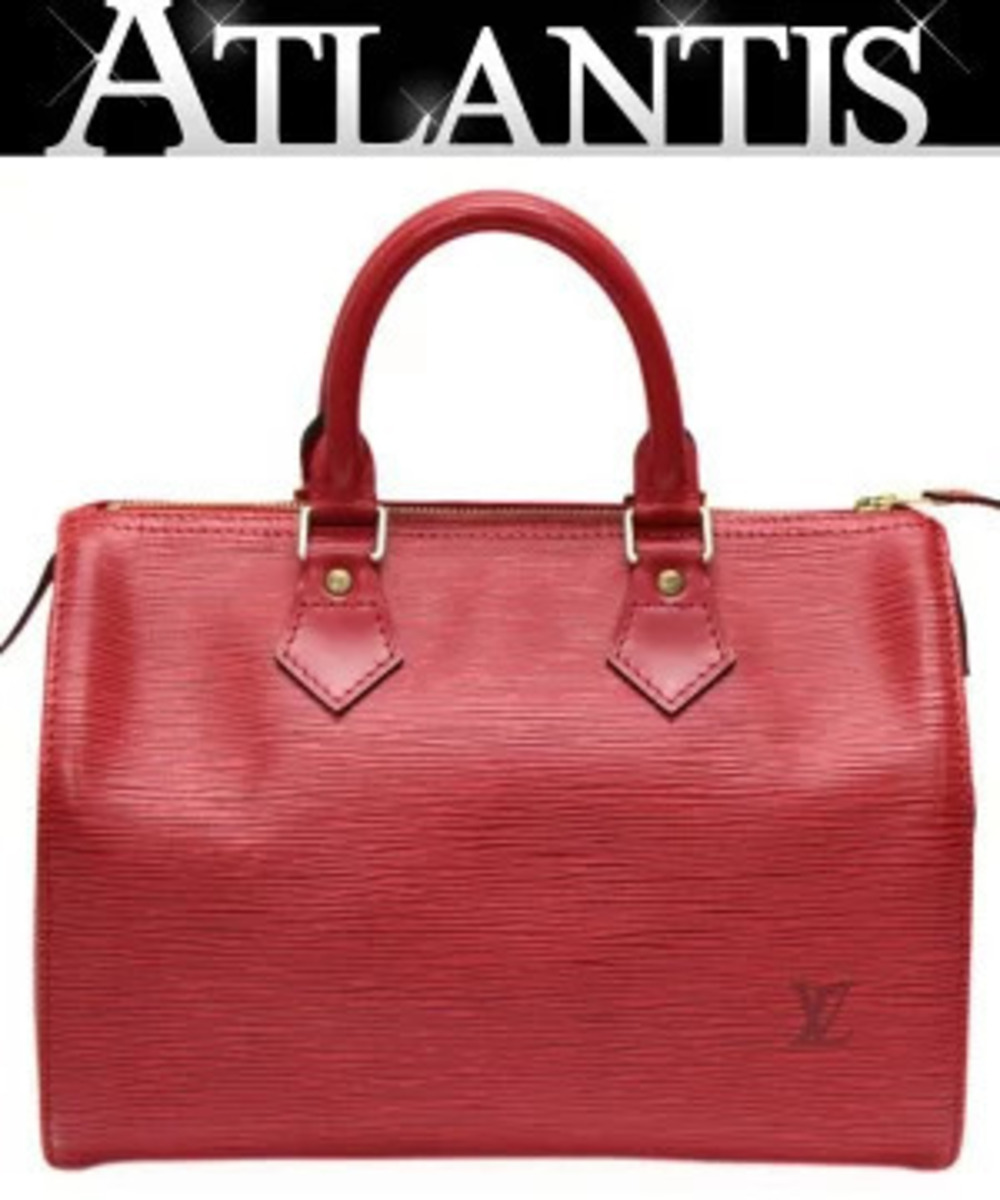 Louis Vuitton Speedy handbag Epi leather Castilian Red